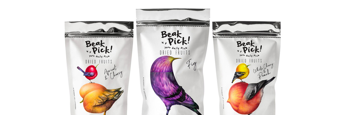 水果制品品牌Beak Pick，食品包装设计